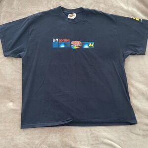 NASCAR Jeff Gordon T-Shirt Mens Size 2XL Black Double Sided Winners Circle 2005